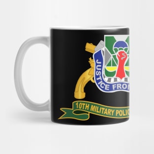 10th Military Police Battalion w Br - Ribbon Mug